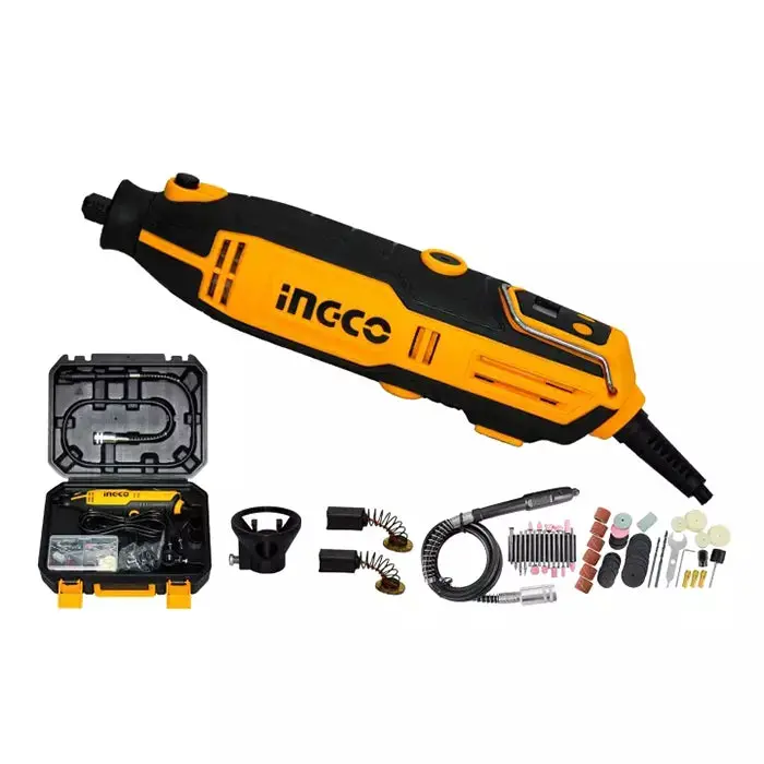 Ingco Mg2008 200W Lcd Display Mini Grinder With 149 Pcs Accessories 1