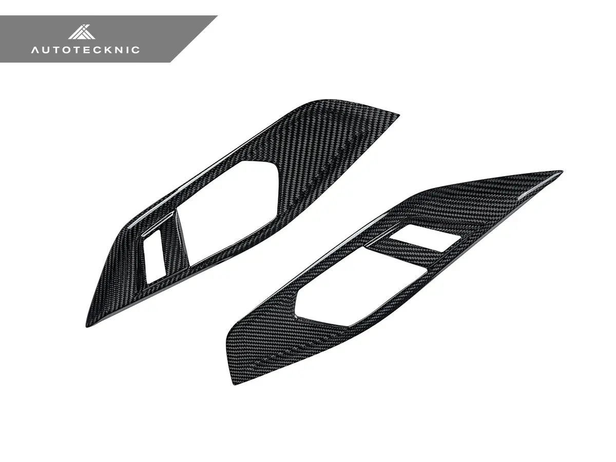 Autotecknic Dry Carbon Interior Door Handle Trim Set - G22 4-Series 1