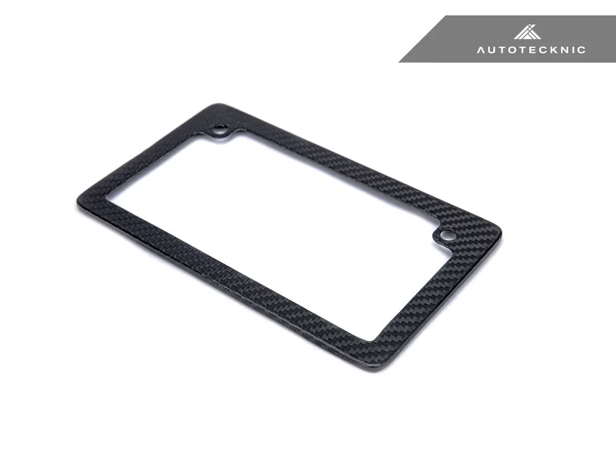 Autotecknic Dry Carbon Fiber Motorcycle License Plate Frame 1