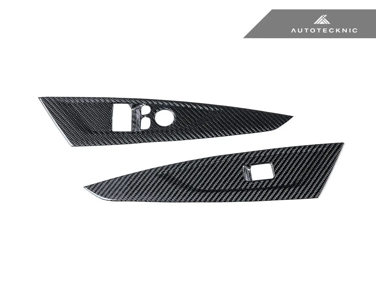 Autotecknic Dry Carbon Window Switch Panel Trim Set - G22 4-Series 1
