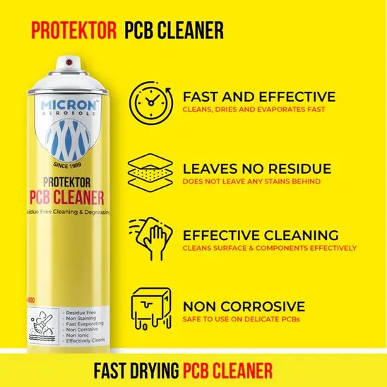 Protektor Pcb Cleaner | Residue Free Cleaning & Degreasing (550Ml) 2