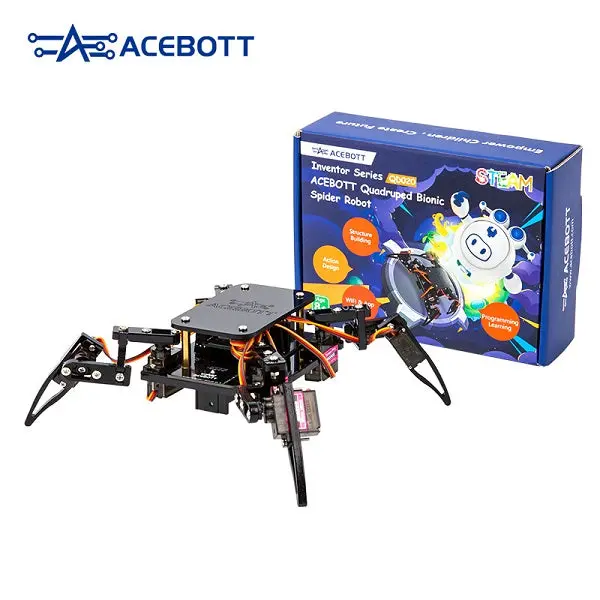 Acebott Qd020 Esp8266 Quadruped Bionic Spider Robot Kit Compatible With Arduino/Acecode Stem Kits And Robotics Items 1
