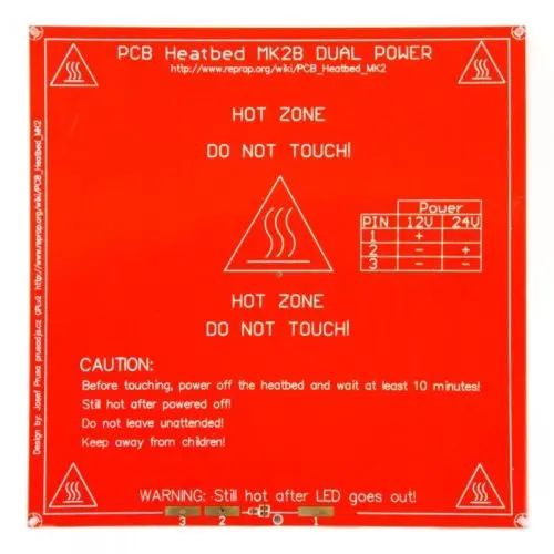 Reprap Mk2b 3D Printers Dual Power Pcb Heat Bed 1