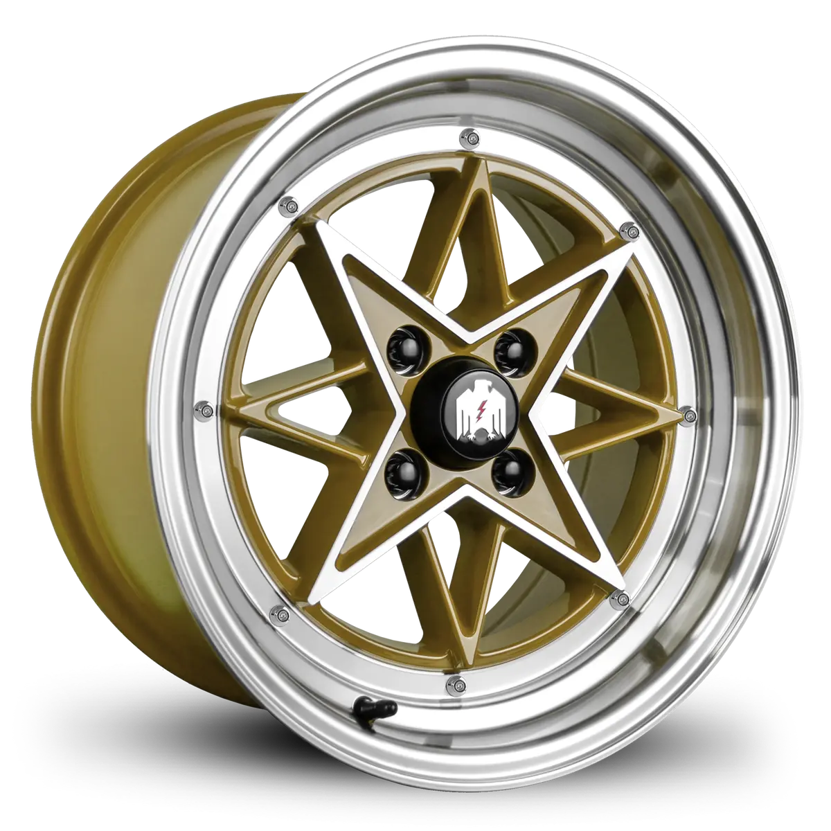 Klassik Rader Rs-L 15X8 +25 4X100mm Gloss Gold/Machined Face&Lip 1