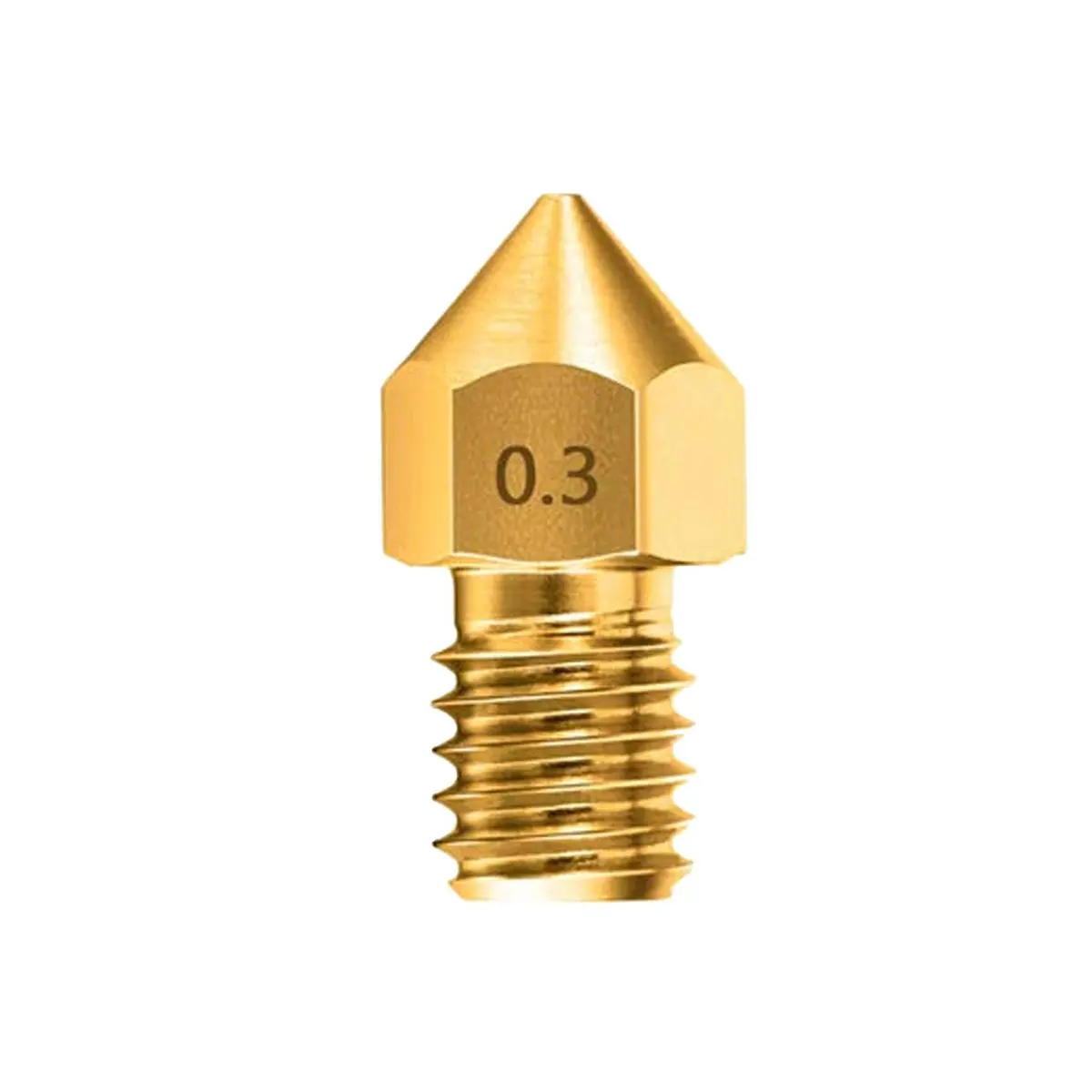 0.3 Mm Nozzle For 3D Printer Brass Nozzle (Pack Of 1) 1