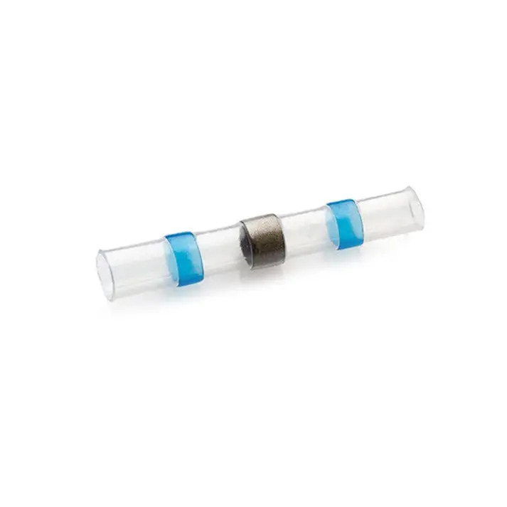 Blue Heat Shrink Solder Sleeve Crimpless Butt Connectors 1