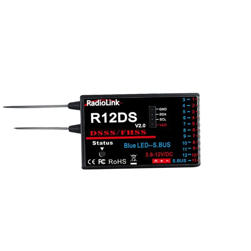 Radiolink R12ds 2.4Ghz Rc Receiver 12 Channels Sbus/Pwm 1