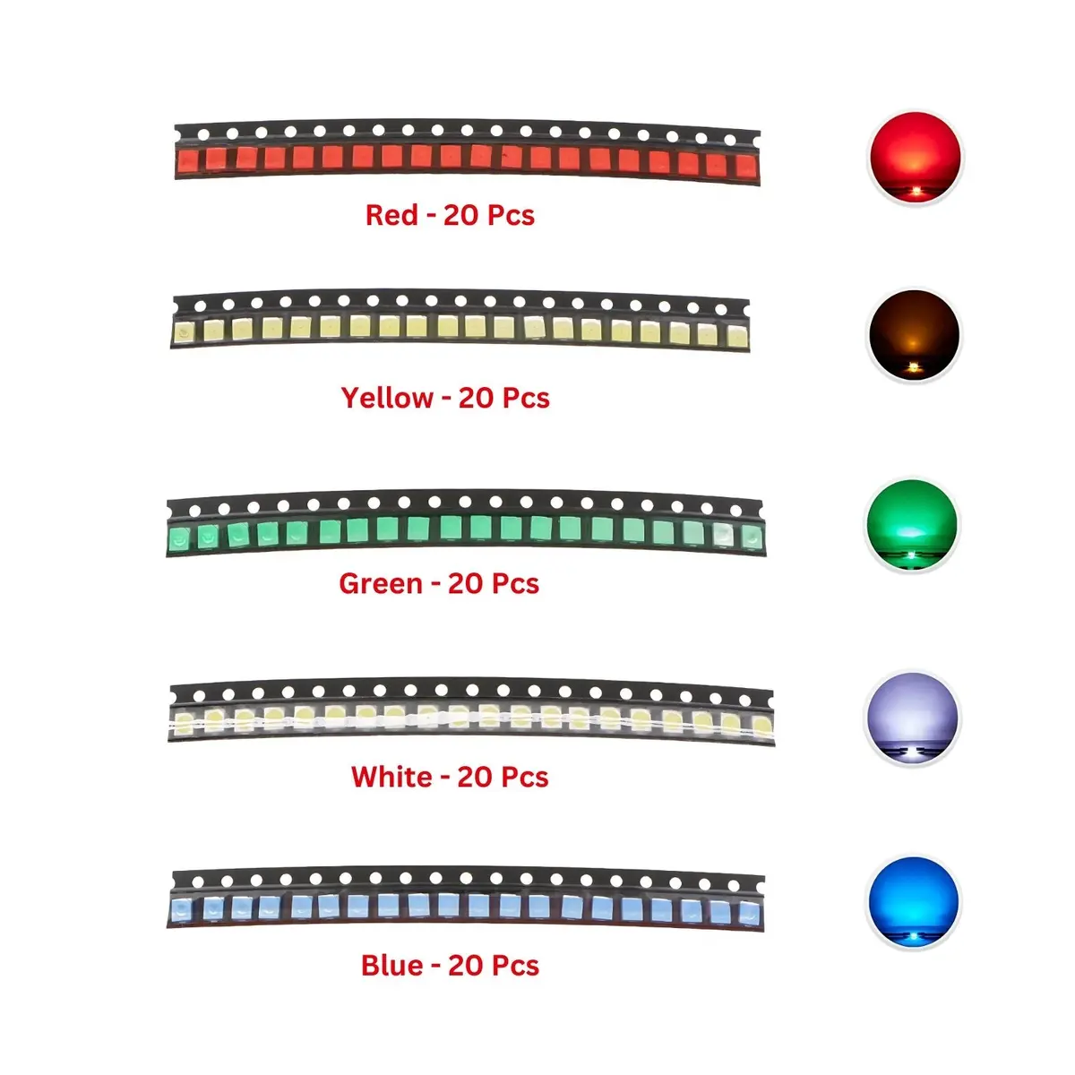 Elepak Ep519 Smd 5050 Led Pak 100 Pcs 5 Colors 1