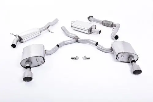 Milltek Cat-Back Exhaust For Audi A4 (B9) 2.0 Tfsi Quattro 8