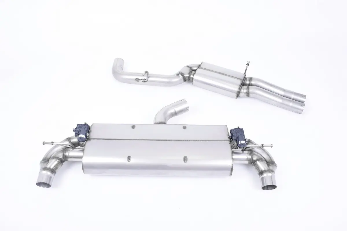 Milltek Cat Back Resonated With Polished Oval Trims - Tt Mk3 - Ttrs 2.5Tfsi Quattro (Opf/Gpf Models) 1