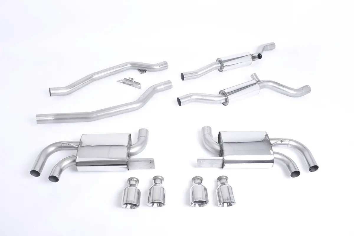 Milltek Cat-Back Exhaust - Resonated (Quieter). Cup-Style - Cayenne - 958 Turbo 4.8 V8 - 2010-2020 - Ssxpo111 1