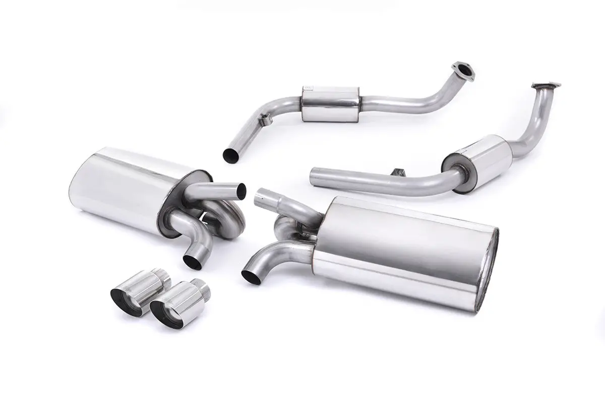 Milltek Cat-Back Exhaust - Polished Tips. Exc. Rear Catalysts - Cayman - S 3.4 987 Gen1 - 2006-2009 - Ssxpo120_1 1