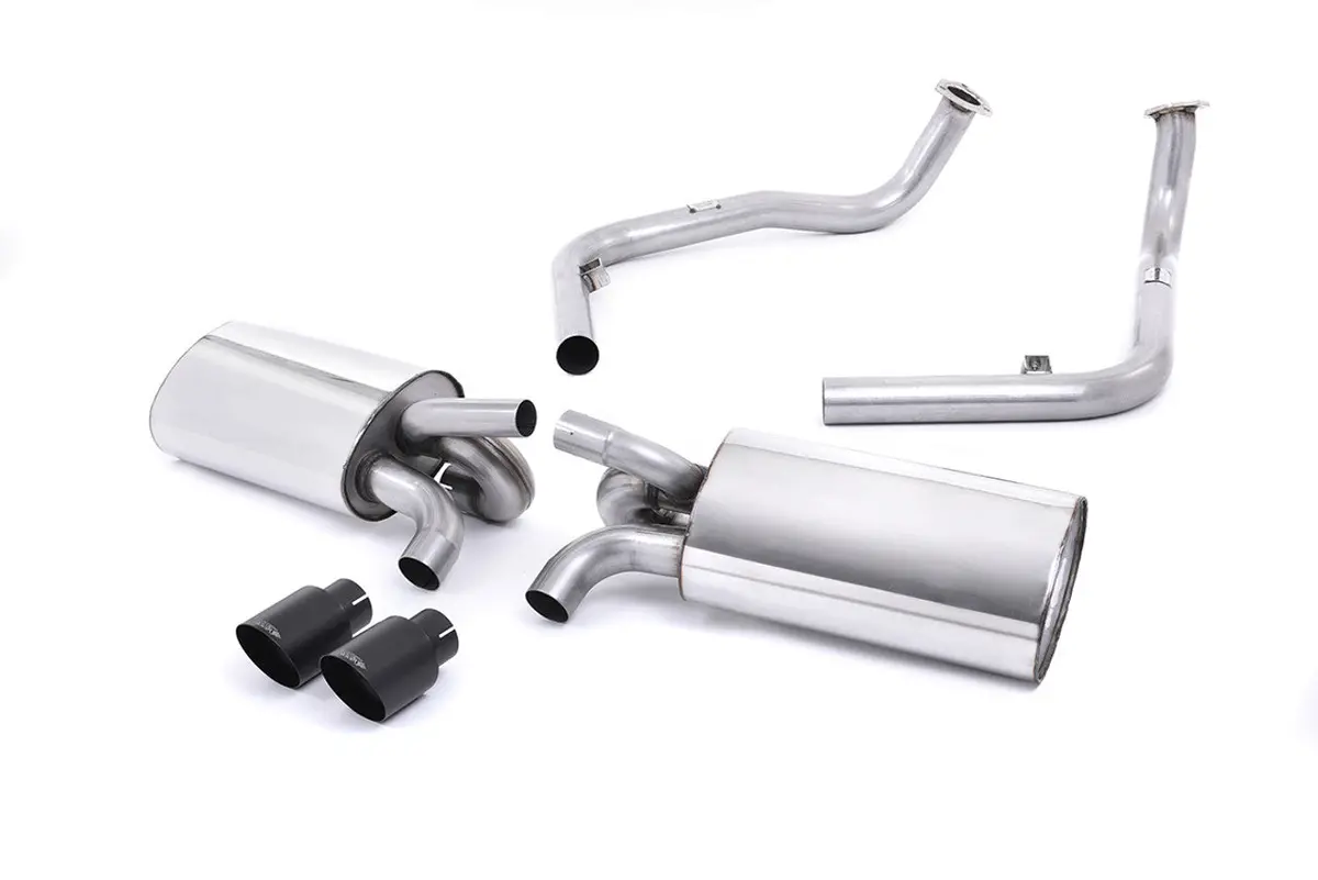 Milltek Cat-Back Exhaust - Cerakote Black Tips. Exc. Rear Catalysts - Boxster - S 3.2 987 Gen1 - 2004-2009 - Ssxpo121 1