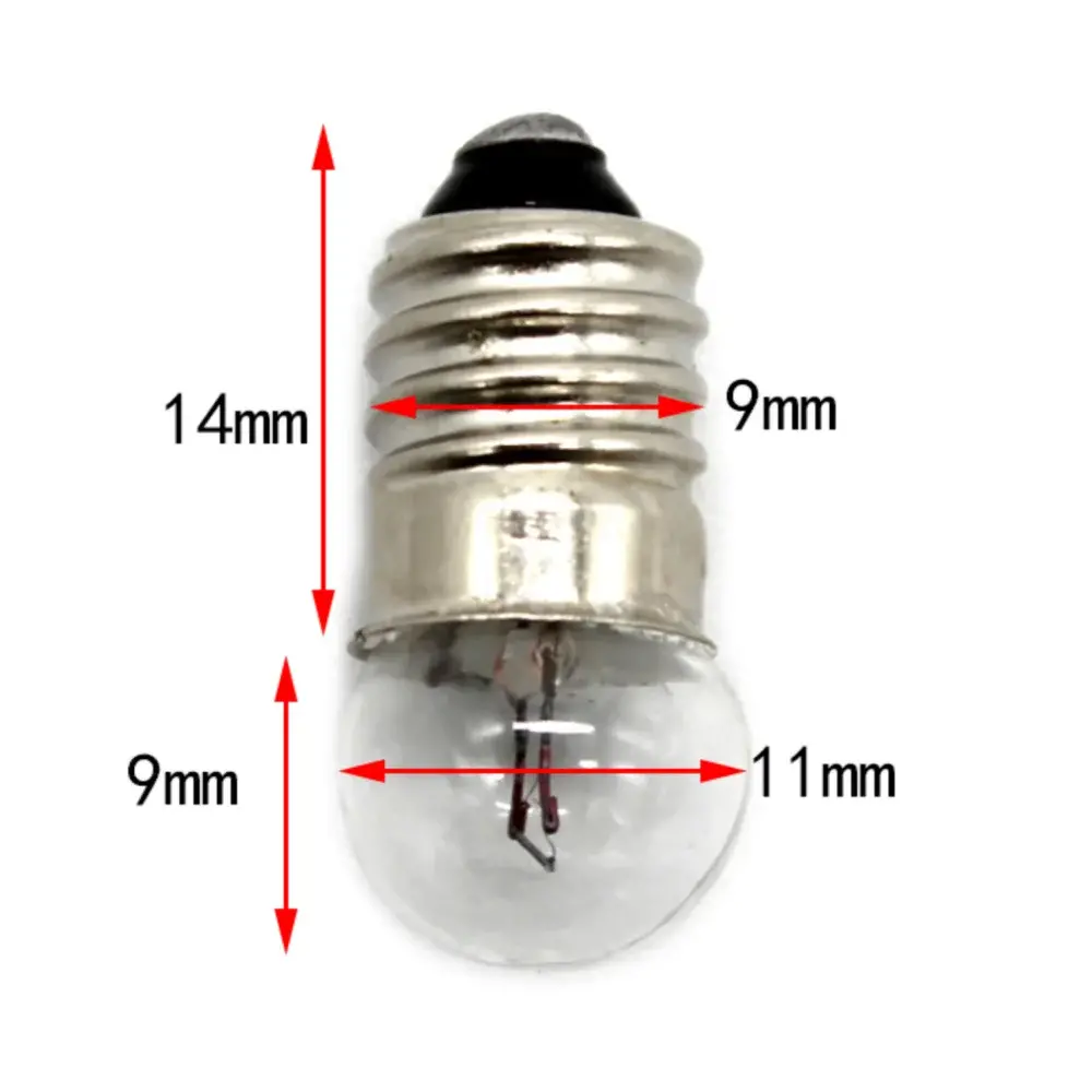 Bajaj Miniature Lamps Focus Type Torch Bulb Round 3.8V 0.3A (1 Pc) 2