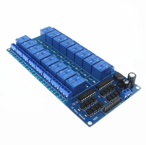 12V 16Ch 10A Relay Module With Optocoupler And Light Coupling Lm2576 Power Supply 1