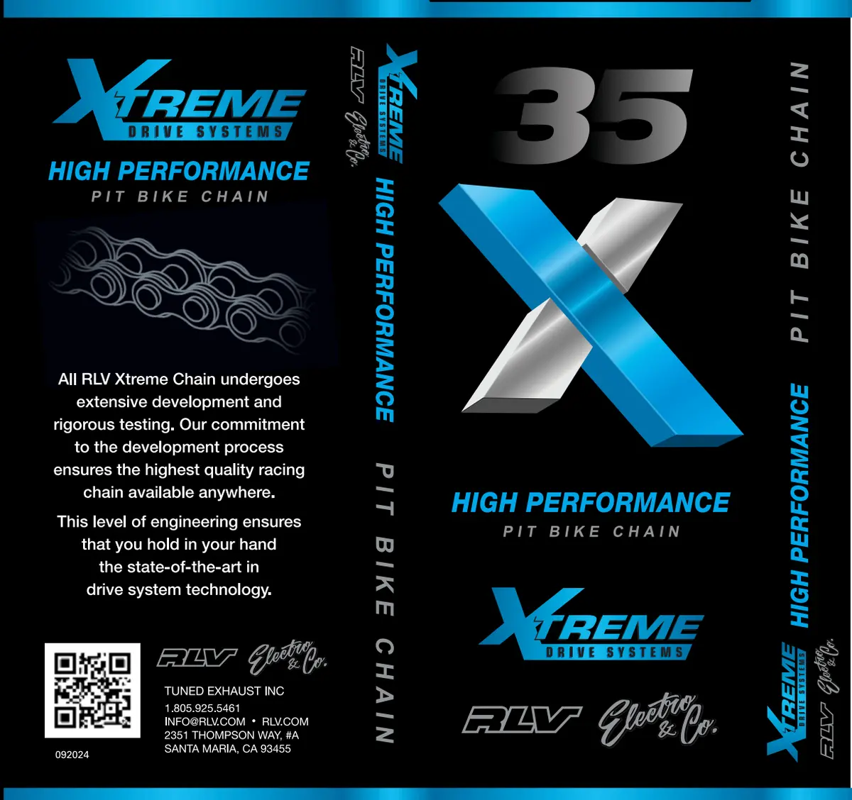 Extreme High Performance #35 Rlv / E&C Pit Bike Chain 1