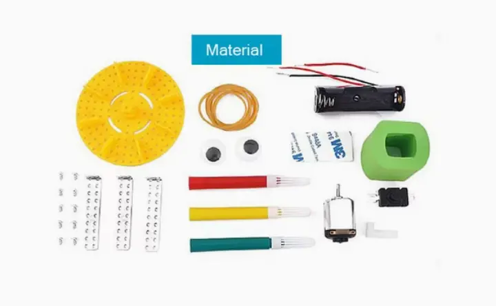 Diy Children Creative 3 In 1 Doodling Graffiti Robot Electrical Auto Drawing Machine 2