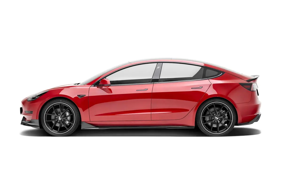 Tesla Model 3 Premium Prepreg Carbon Fiber Side Skirts 1