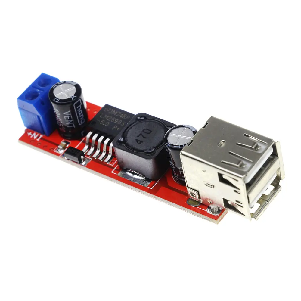 Dual Usb Output 9V / 12V / 24V / 36V Car Charger Switch 5V Dc-Dc Power Supply Module 3A Buck Regulator 1