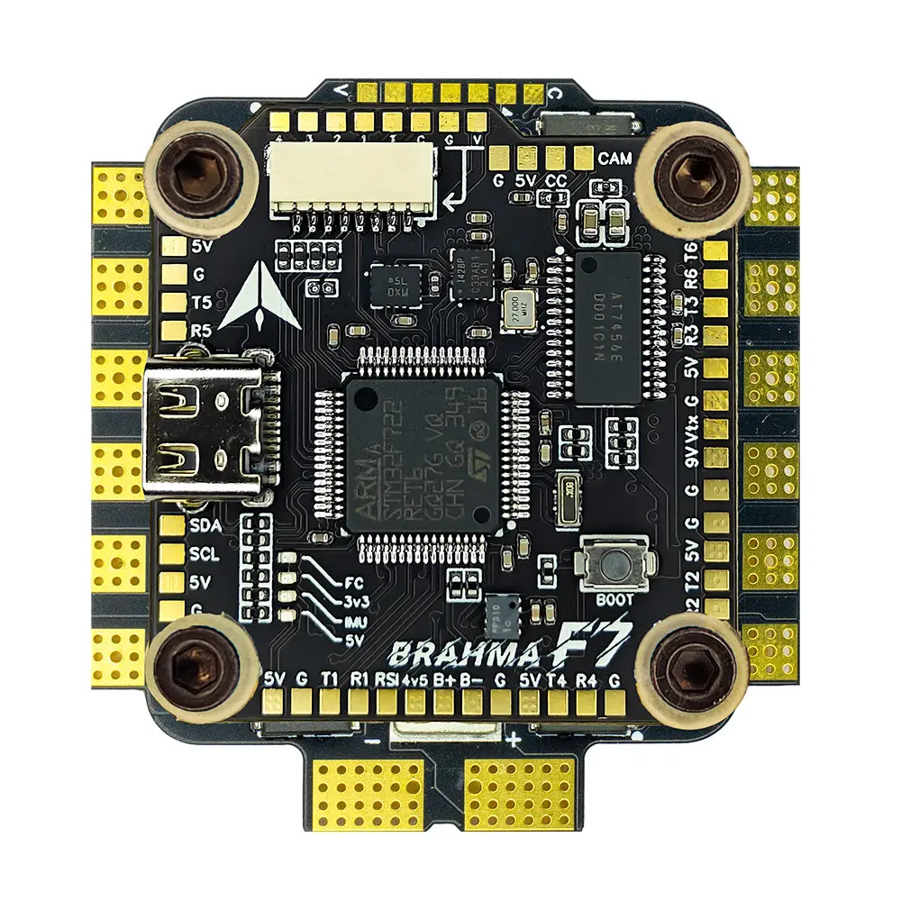 Darkmatter Stack 750 – Brahma F7 Mk-I + Vishnu 50 Mk-Ii (Fc + Esc) Betaflight Stack Made In India 1