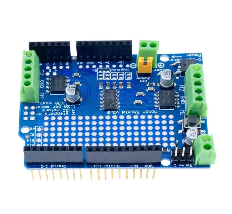 2 Channel Motor Tb6612fng And 16 Channel (Pca9685) Pwm Servo Shield For Arduino 1