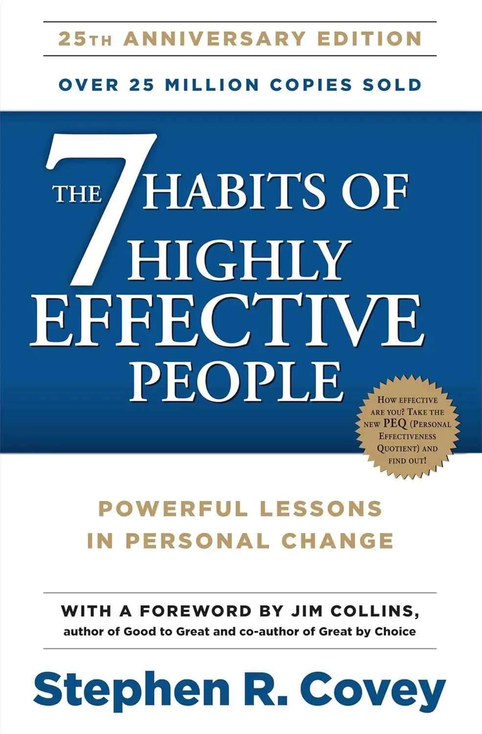 The 7 Habits Of Highly Effective People : Powerful Lessons In Personal Change  By Stephen R. Covey [Paperback] Old Book 1
