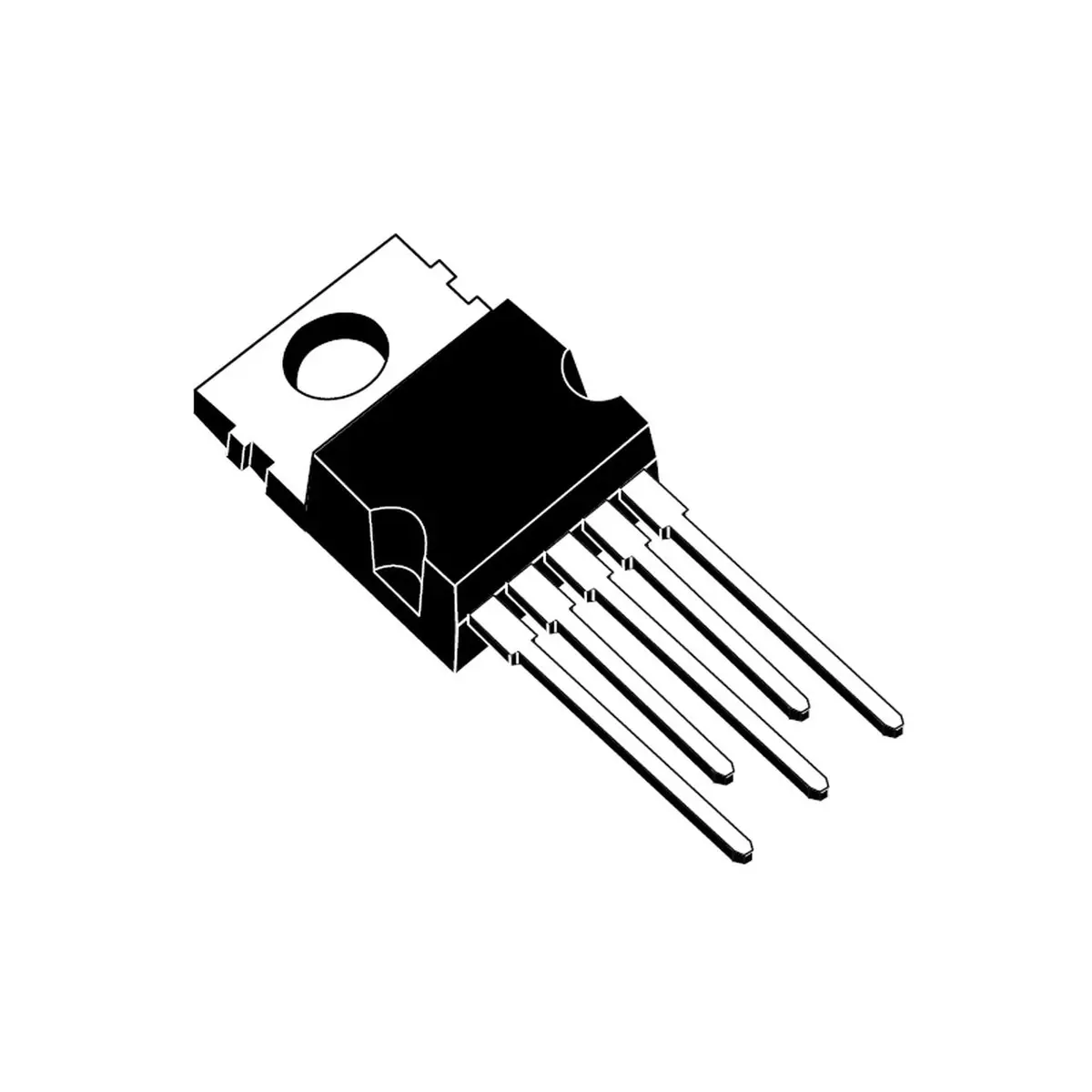 Lm2596 T-5.0 - 5V 3A 150Khz Fixed Output Step-Down Switching Regulator 5-Pin 1