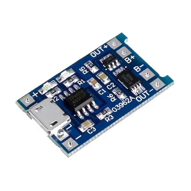 Micro Usb Tp4056 With Current Protection 1A Li-Ion Lithium Battery Charging Module 1
