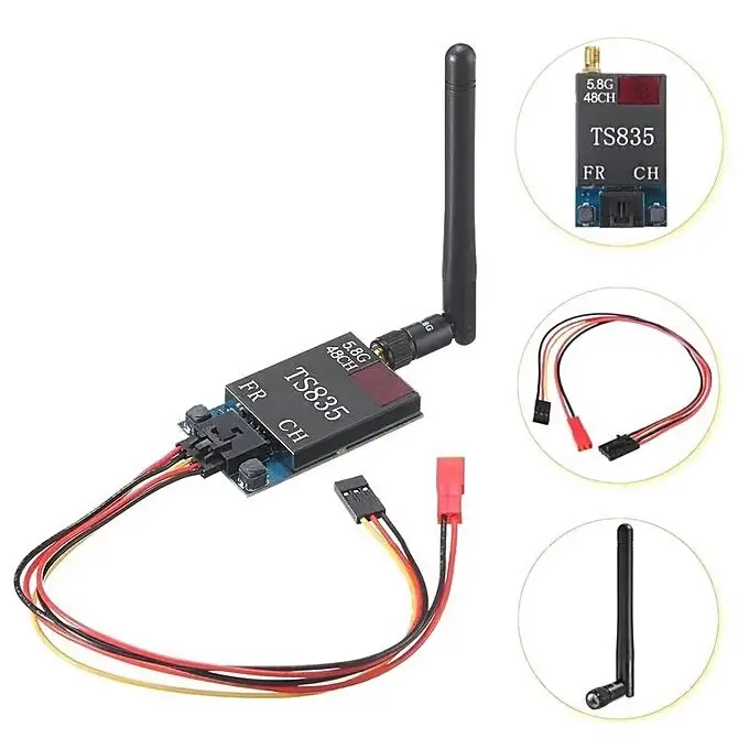 Ts835 Fpv 5.8G 600Mw 48Ch (2-6S) Wireless Av Transmitter 1