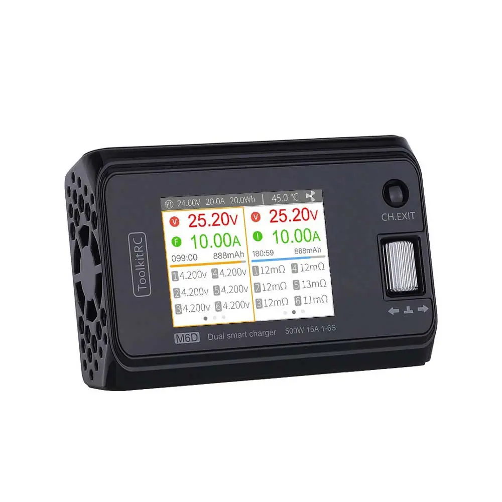 Toolkitrc M6d 500W 25A 1-6S Dc Dual Smart Charger 1