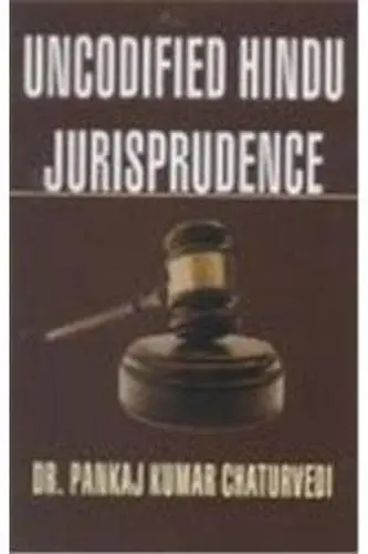 Uncodified Hindu Jurisprudence By Dr. Pankaj Kumar Chaturvedi [Hardcover] 1
