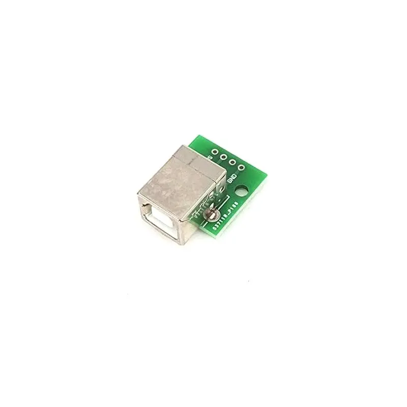 Usb Type-B Female Head To Dip 4 Pin Breakout Pcb Module 1