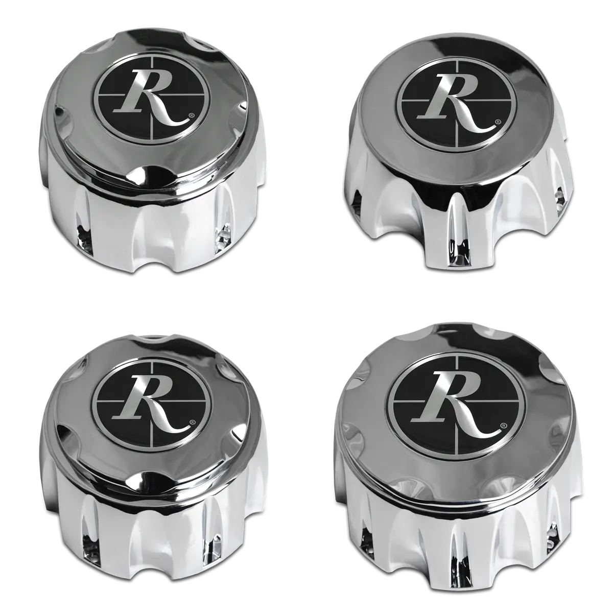 Remington Off-Road - V1 Chrome Standard Off-Road Truck Wheel Center Caps 1