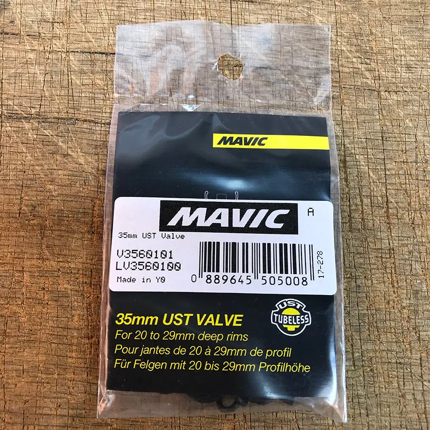 Mavic 35Mm Ust Tubeless Valve Stem Kit - V3560101 1