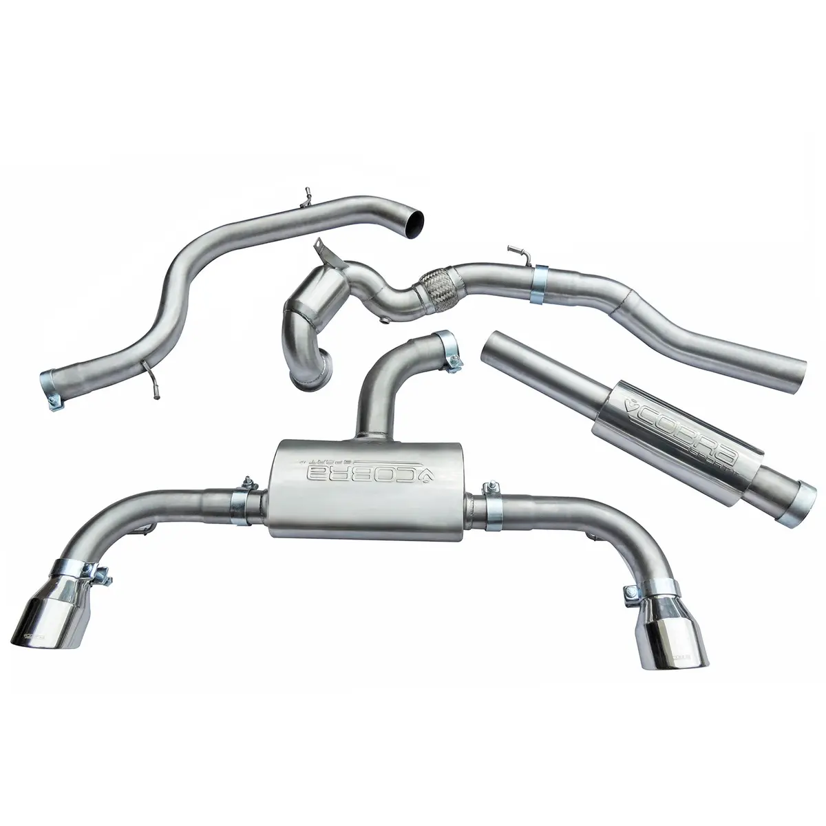 Cobra Sport Vw Golf Gti (Mk7.5) 2.0 Tsi (5G) (17-20) Turbo Back Performance Exhaust 1