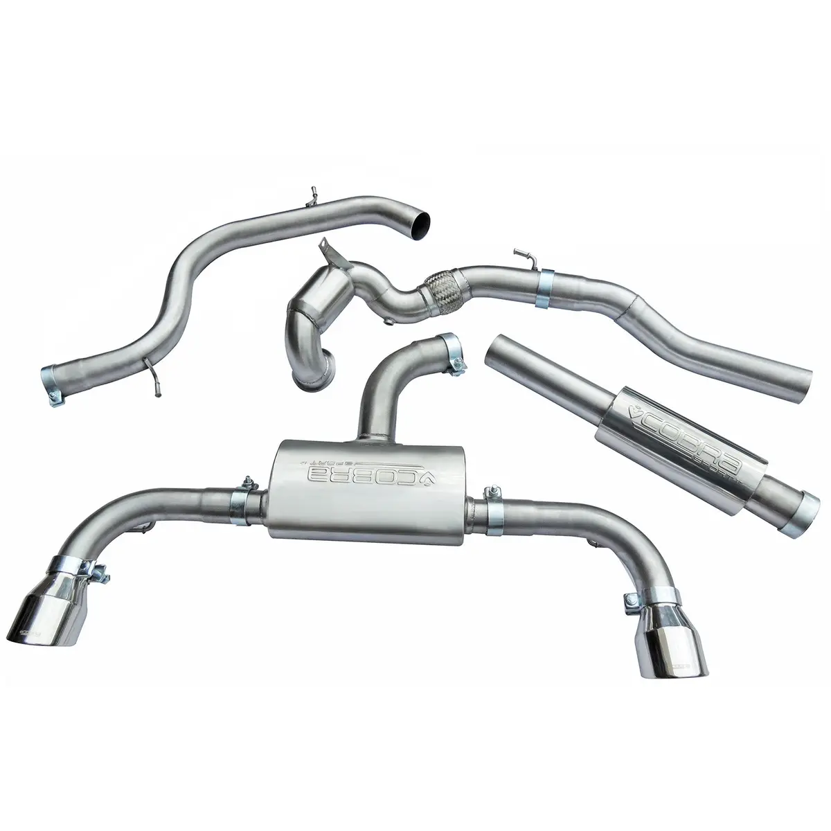 Cobra Sport Vw Golf Gti (Mk7) 2.0 Tsi (5G) (12-17) Turbo Back Performance Exhaust 1