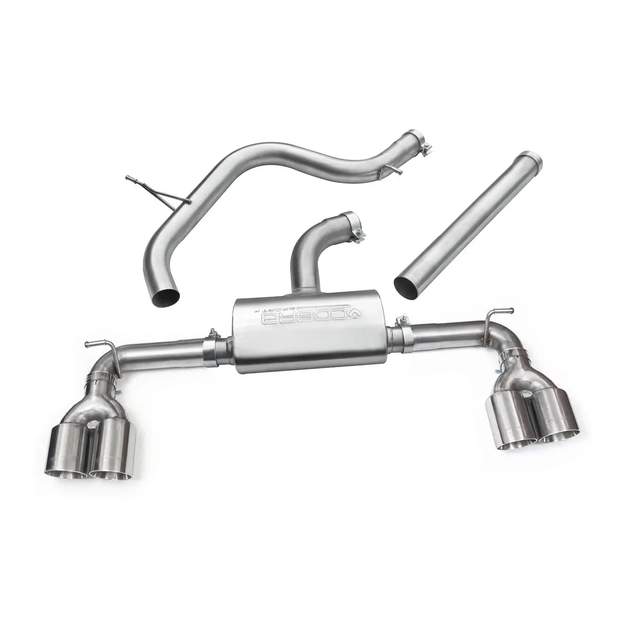 Cobra Sport Vw Golf Gti (Mk7) 2.0 Tsi (5G) (12-17) Quad Exit Cat Back Golf R Style Performance Exhaust 4