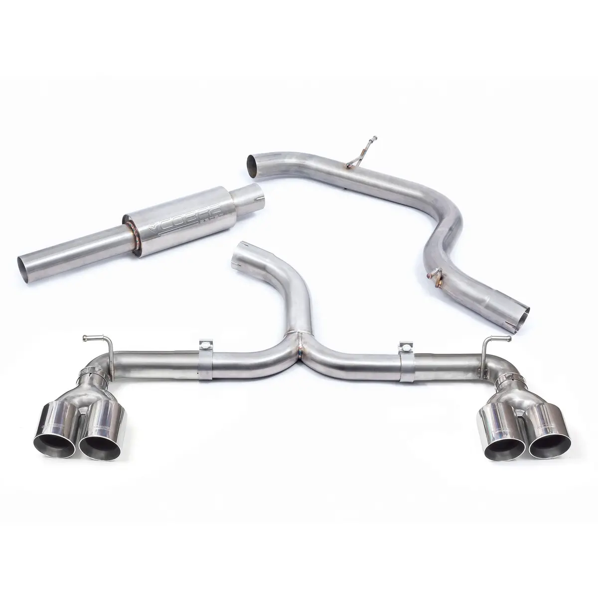 Cobra Sport Vw Golf Gti (Mk7) 2.0 Tsi (5G) (12-17) Quad Exit Venom Box Delete Race Cat Back Golf R Style Performance Exhaust 1