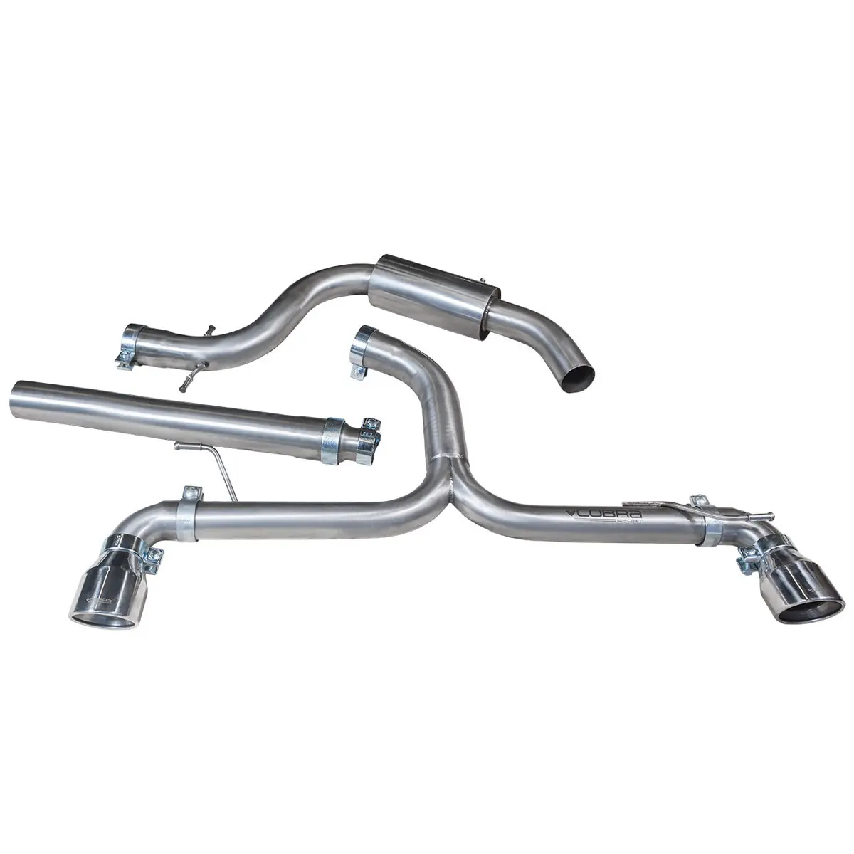 Cobra Sport Vw Golf Gtd (Mk6) 2.0 Tdi (5K) (09-13) Venom Box Delete Gti Style Cat Back Performance Exhaust 1