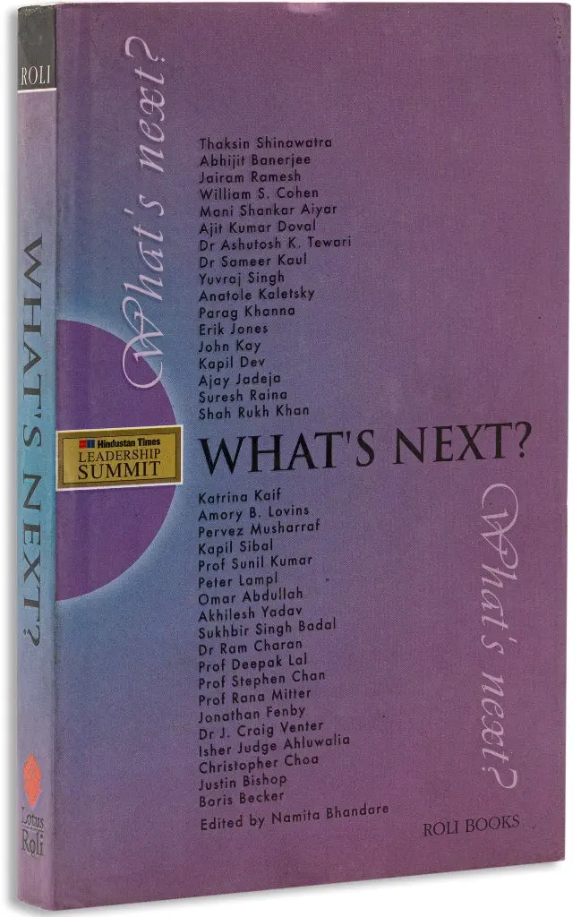 What's Next (Hindustan Times Leadership Summit) By Namita Bhandare [Hardcover] 1
