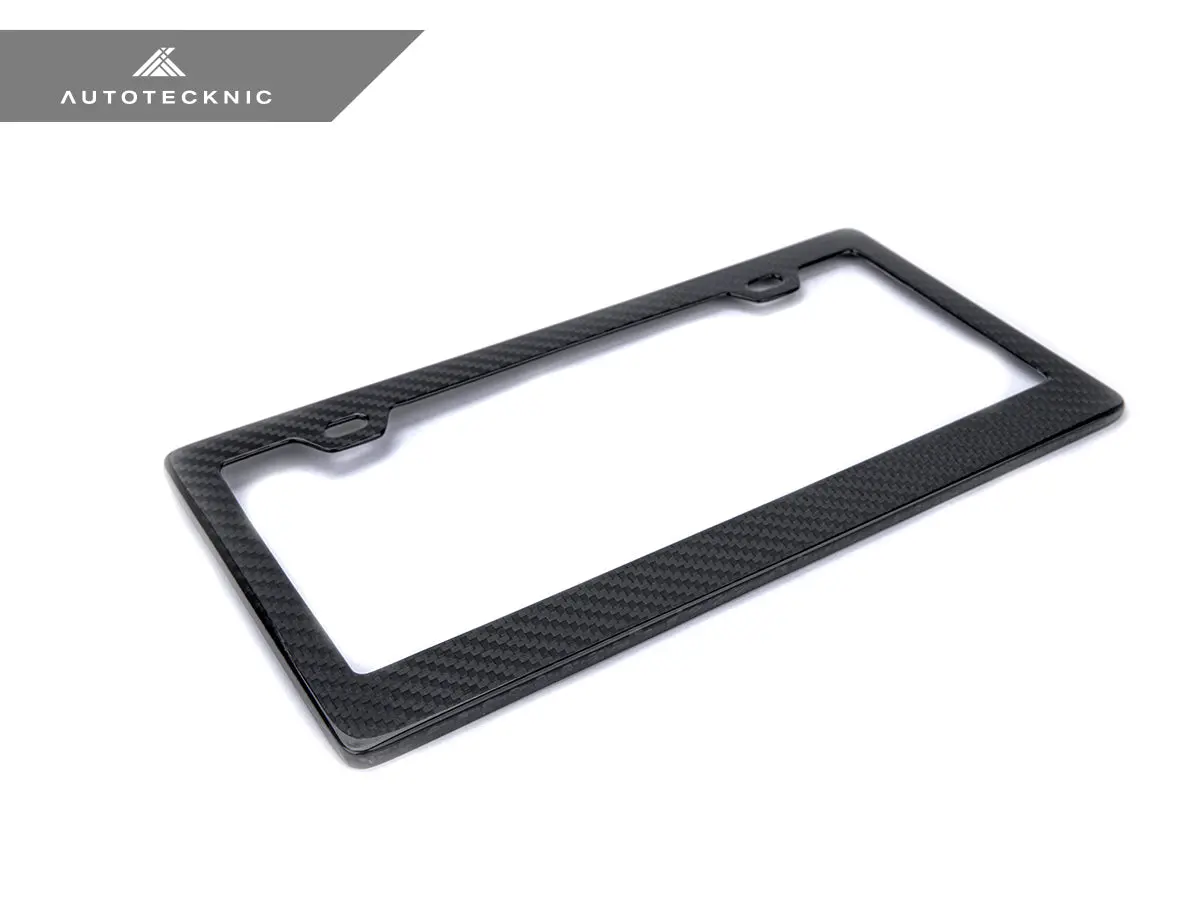 Autotecknic Dry Carbon Fiber License Plate Frame 1