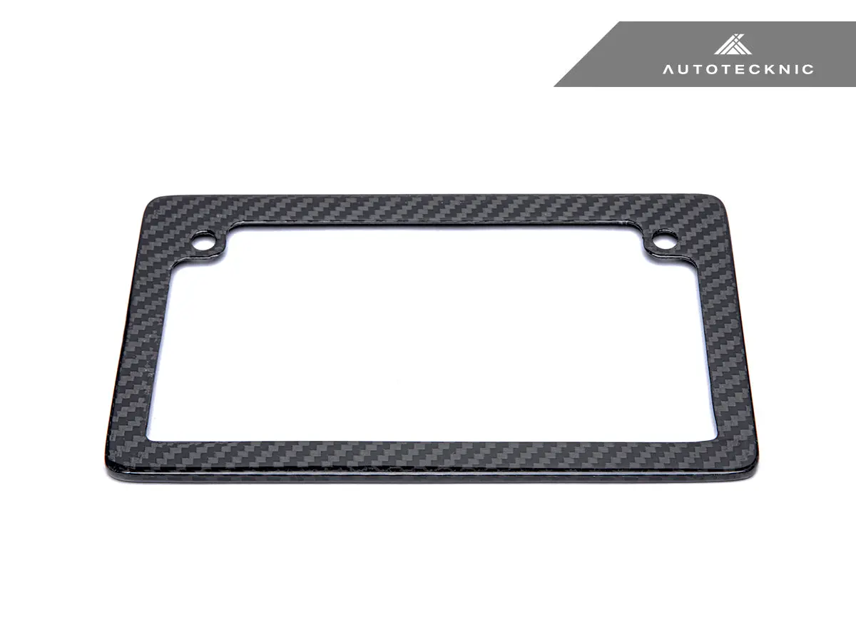 Autotecknic Dry Carbon Fiber Motorcycle License Plate Frame 2