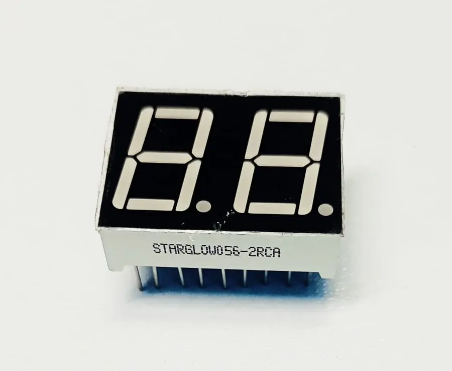 2 Digit 7 Segment Display 056Ca Red 0.56 Inch 1