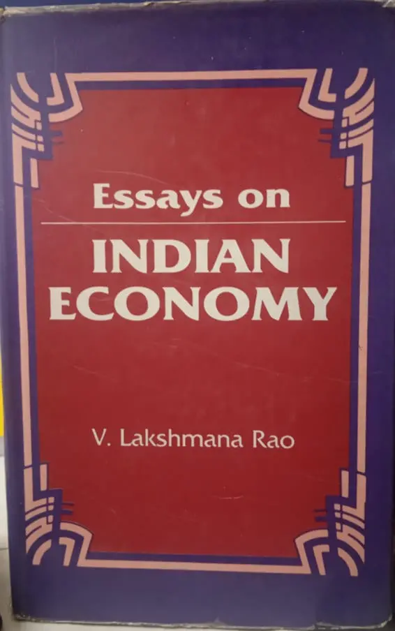 Essays On Indian Economy By V. Lakshmana Rao [Hardcover] Old Book 1