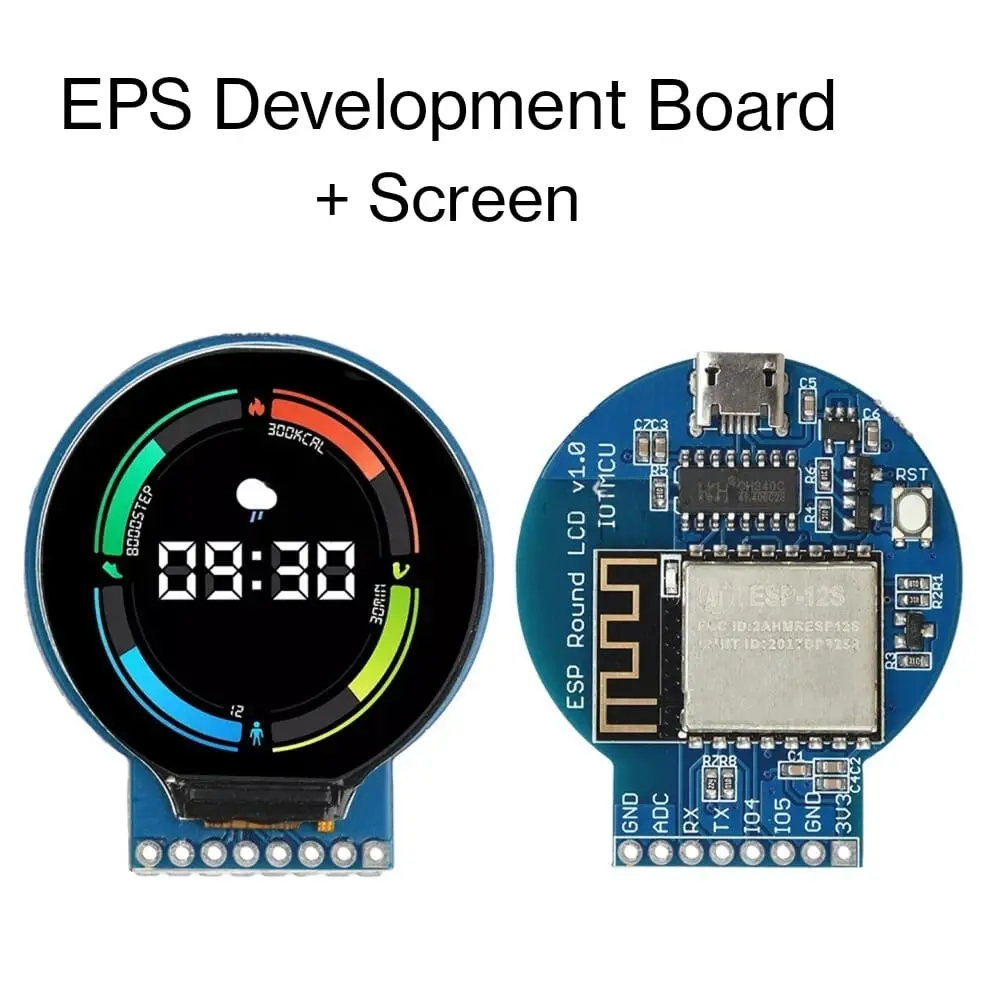 1.28 Inch Tft Lcd Display Module Round Rgb 240*240 Esp8266 Lcd Development Board 1