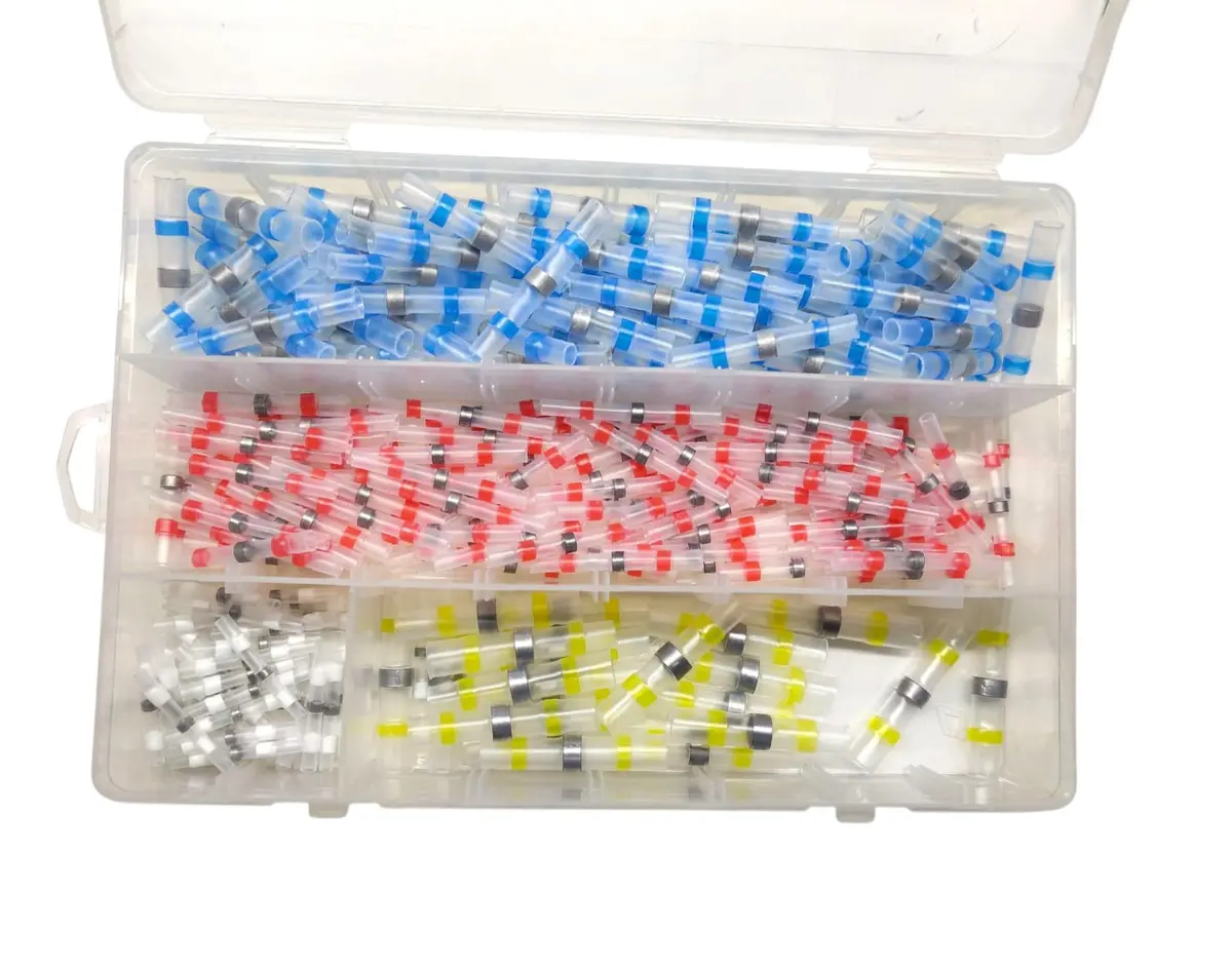 250 Pcs Heat Shrink Solder Sleeve Crimpless Butt Connectors Waterproof 1