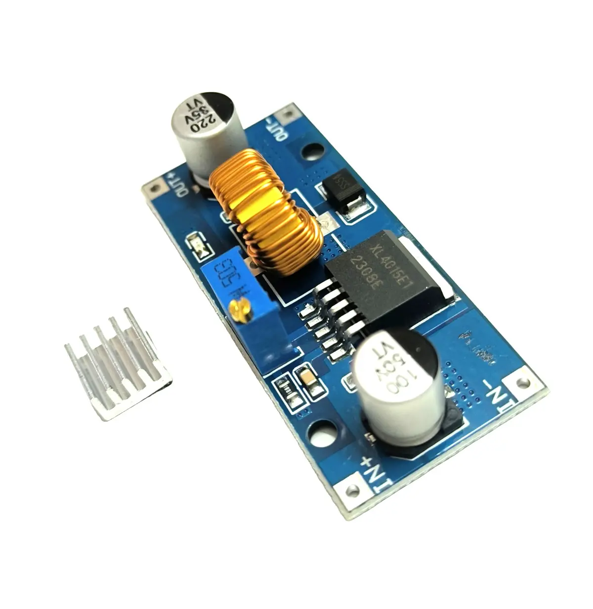 Xl4015 5A Dc-Dc Step Down Adjustable Power Supply Buck Module With Heatsink 1