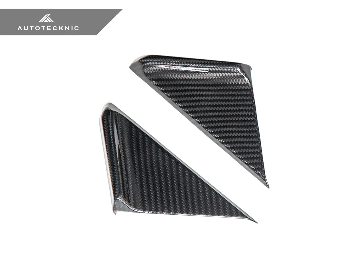 Autotecknic Dry Carbon Side Mirror Wind Deflector Set - Porsche 992 1