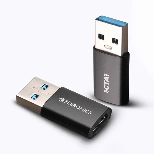 Zebronics Cta1 Usb Type C To Type A Converter 1