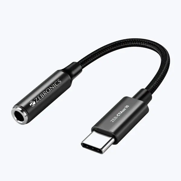 Zebronics Ctaux10, Type-C To 3.5Mm Converter 1